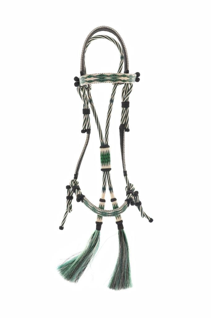 Ca. 1940 Deer Lodge, MT Prison Hitched Headstall (1 of 9)