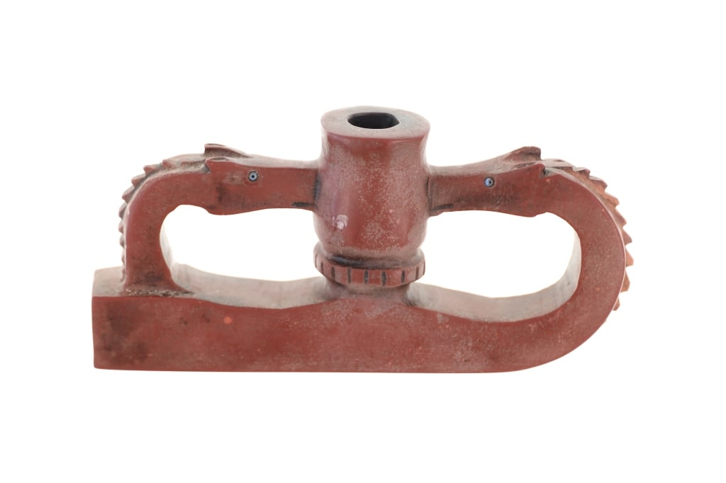 Early Sioux Catlinite Effigy Carved Pipe Bowl (1 of 12)