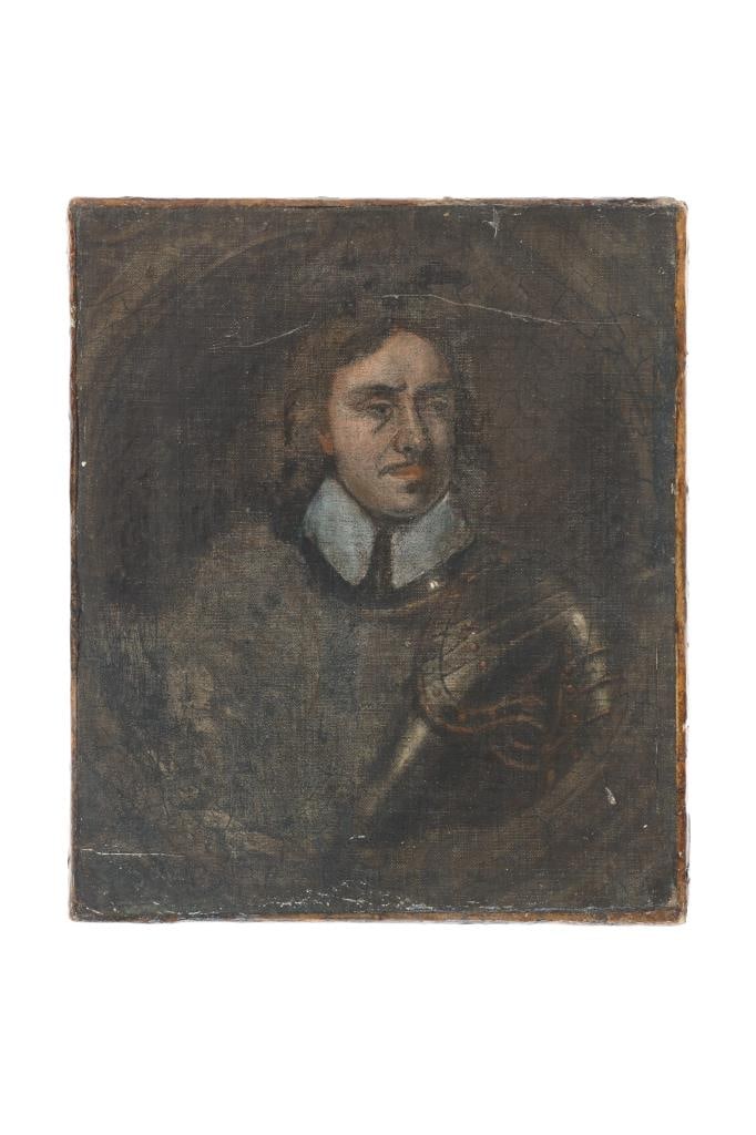 Samuel Cooper (1609-1672) Oliver Cromwell Portrait: Featured in this lot is this oil portrait of Oliver Cromwell c. 17th century by English artist Samuel Cooper born in 1609-1672. The portrait shows the likeness of Oliver Cromwell who was born in 1599