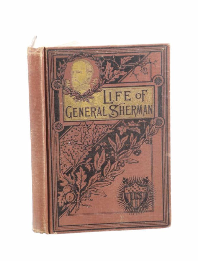 1st Ed. Life of General Sherman Salesman's Sample: Featured is the Rare and Scarce "Life of General Sherman" Salesman's Sample, 1891, by James P. Boyd, A. M., Publishers' Union. Salesman's Samples or dummy books, which have also been called "blads" we