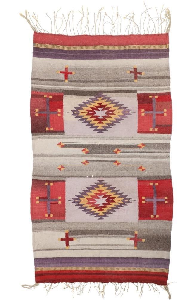 Zapotec Medallion & Hubbell Cross Saltillo Rug (1 of 14)