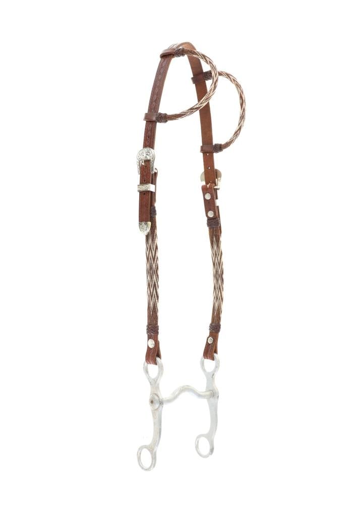 Deer Lodge Prison Hitched Headstall & Crockett Bit (1 of 11)