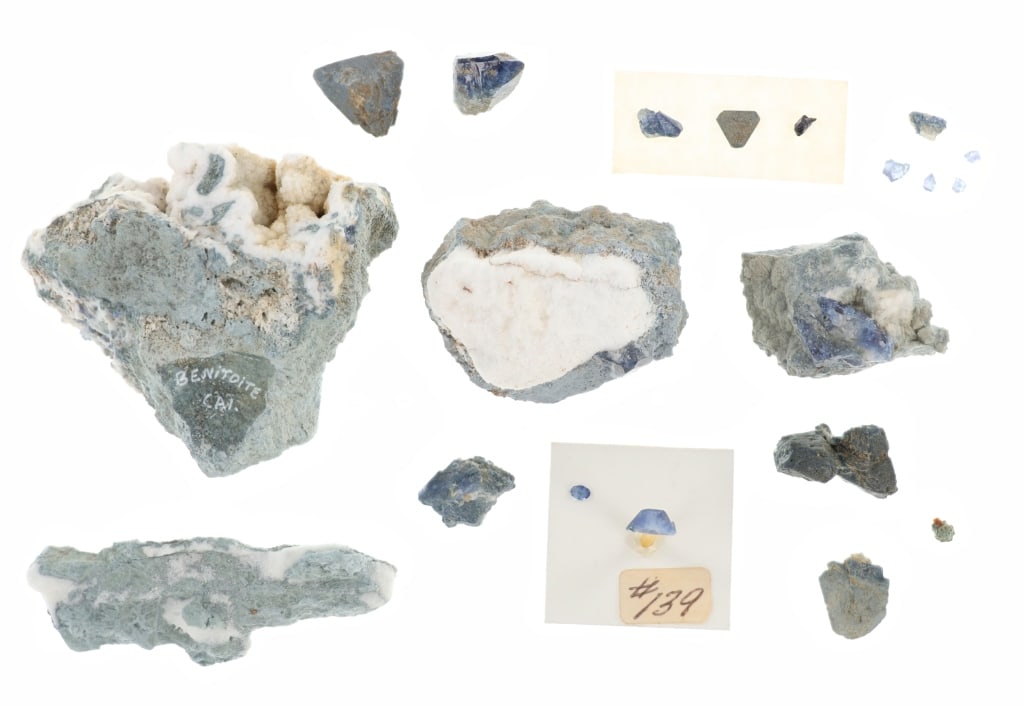 Benitoite Rough & Extracted Geological Samples (1 of 13)