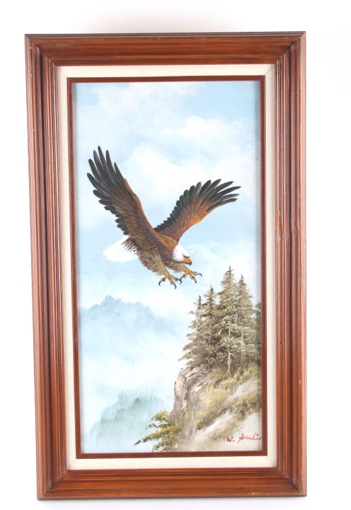 William Armadio Eagle in Flight Oil on Canvas (1 of 13)