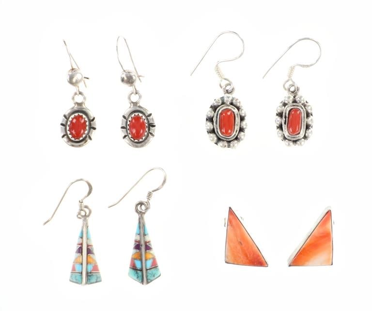 Vintage Navajo Silver Dangle Earrings (4) (1 of 18)