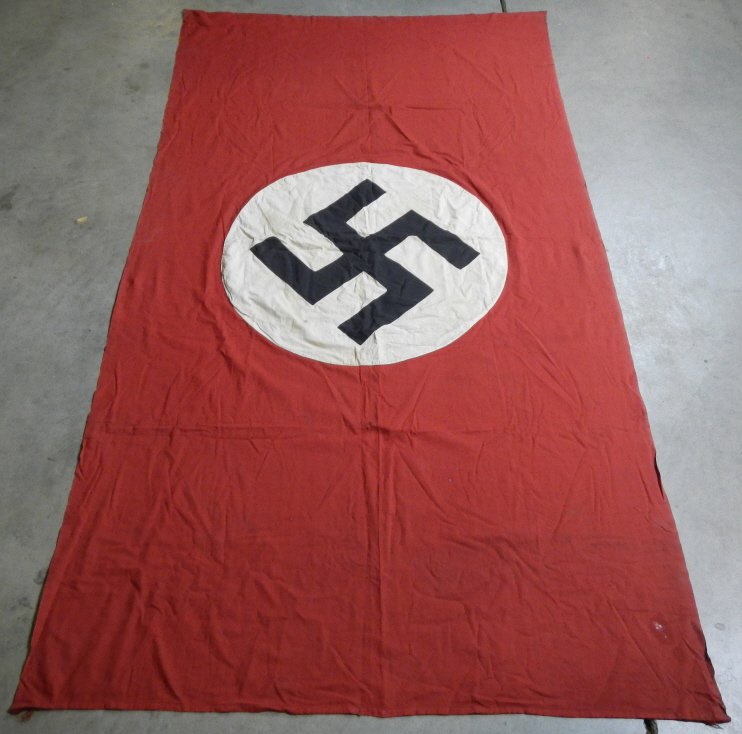 Nazi Banner: This Banner is double sided and was taken as a war prize from a group of US troops. Measures 48"x90".