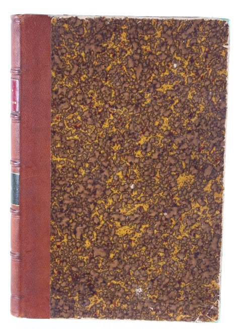 "Le Magasin Pittoresque" by ?douard Charton 1881: Featured in this lot is this marbled board and leather bound 1881 edition of, "Le Magasin Pittoresque" an illustrated French magazine, designed to educate and entertain a broad audience with engaging
