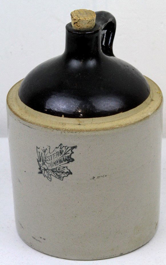 Western Stoneware Whiskey Jug
