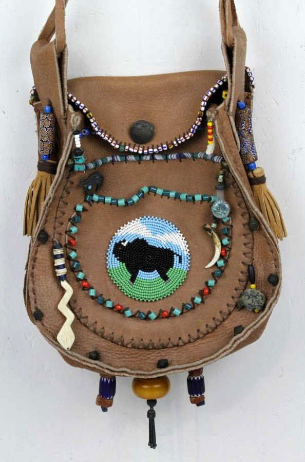 Native American Leather Bag