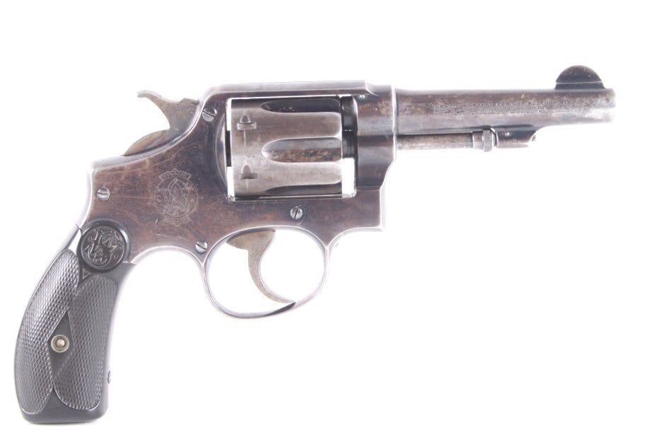 Smith & Wesson .38 Cal Military & Police Revolver: Featured in this lot we have a Smith & Wesson double action military and police revolver chambered in .38 special. This revolver was manufactured between 1915-1942 by Smith & Wesson for military or po