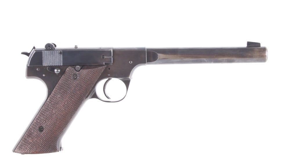 High Standard Model H-D .22LR Military Pistol: Featured in this lot we have a High Standard Model H-D military semi-automatic pistol chambered in .22 Long rifle. The Model H-D was manufactured between 1945-1950 by High Standard. During the end of 
