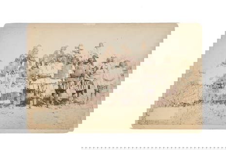 C.S. Fly Boudoir Photograph, "Group of Hostiles": Featured in this lot is this Rare C. S. Fly Boudoir Card, "Group of Hostiles", 1886. Provenance: Tombstone Western Heritage Museum, Tombstone, Arizona. Camillus "Buck" Sydney Fly (CS Fly, C. S. Fly, C