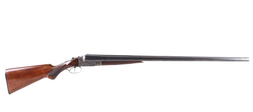 RARE Wells Fargo Ithaca Shotgun c. 1900-1902: For your consideration is this Antique Wells Fargo Ithaca double barrel side-by-side shotgun chambered in 10 gauge with a serial number of 60852, circa 1900-1901. Provenance: From the Tombstone Wester