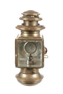Early Full Brass Car Side Kerosene Lamp 1908-1910s: For your consideration is this beautiful, full brass car side lamp from 1908-1910. Kerosene side lamps were typically mounted on the sides of the car near the front doors or cowl, often in pairs. Thei