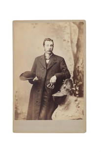 Ca. 1883 Haynes, Fargo "A.W. Smith" Cabinet Card: Featured in this lot is this cabinet card of "A.W. Smith" a lawman from Fargo, North Dakota from Haynes Gallery circa 1883; Provenance: From the Tombstone Western Heritage Museum in Tombstone, Arizona