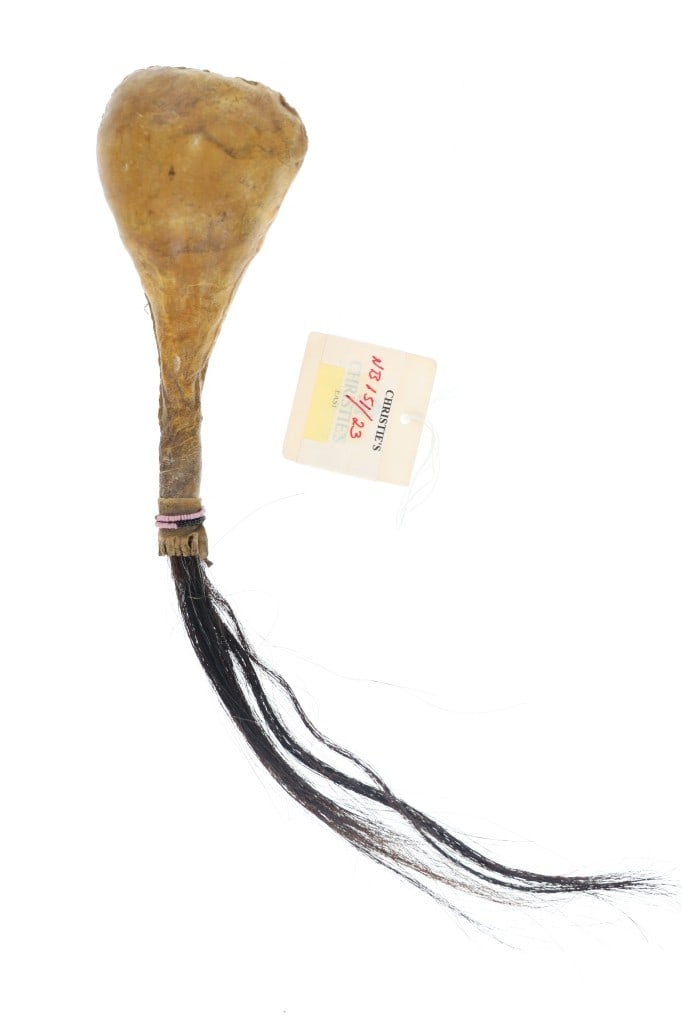 19th-C Northern Plains Rawhide Rattle ex-Christies (1 of 8)