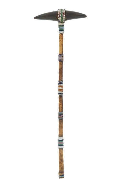 Ca. 1890 Sioux Ghost Dance Buffalo Horn Club (1 of 14)