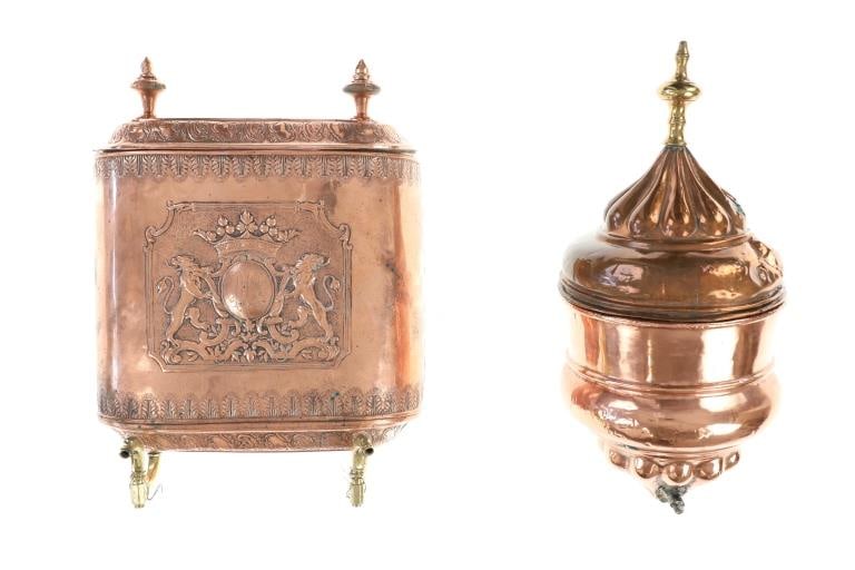 Ca 18th C Louis XV French Provincial Copper Lavabo (1 of 10)