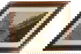 Frank Jay Haynes (1853-1921) Mammoth Plate Photo: This is an incredibly rare and important mammoth plate albumen photograph No. 3149 Golden Gate by Frank Jay Haynes (1853-1921) circa early 1880?s from an ex-museum Eastern Montana collection. The imag