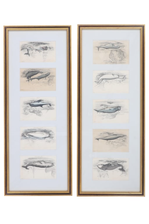 Original W.H. Lizar Etchings of J. Stewart Artwork: Featured in this lot is this ten original framed etchings of James Hope Stewart's (1789-1883) watercolor paintings, done by renowned Scottish artist and engraver, William Home Lizars (1788-1859) circa