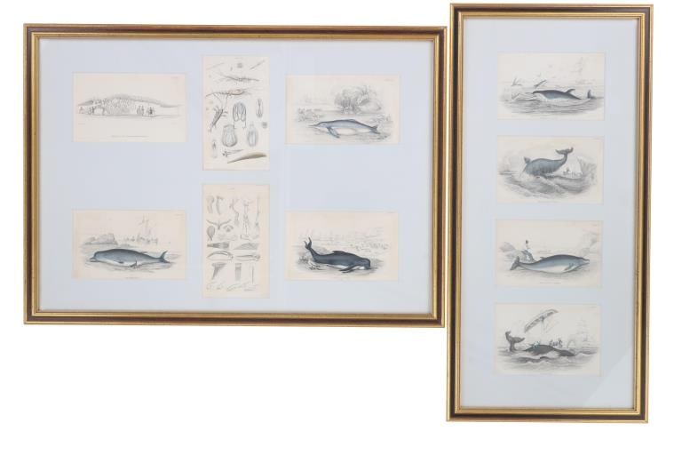 Original W.H. Lizar Etchings of J. Stewart Artwork: Featured in this lot is this ten original framed etchings of James Hope Stewart's (1789-1883) watercolor paintings, done by renowned Scottish artist and engraver, William Home Lizars (1788-1859) circa
