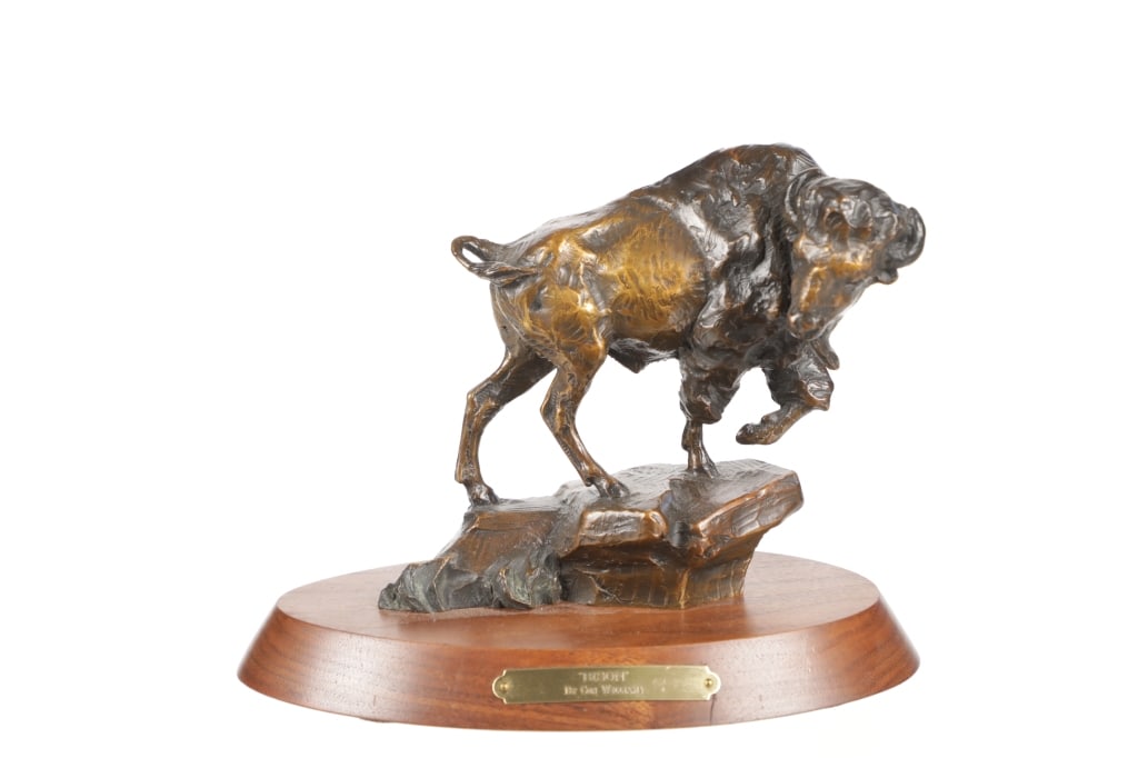 Con Williams "Bison" Bronze Sculpture c. 1999 (1 of 9)