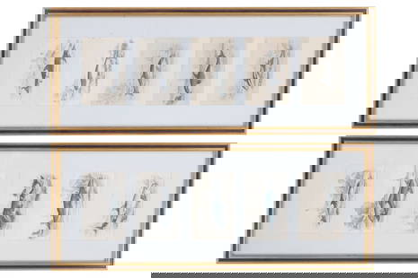 Ca 1830-40's W.H. Lizar Etchings of J. Stewart Art: Featured in this lot is this ten original framed etchings of James Hope Stewart's (1789-1883) watercolor paintings, done by renowned Scottish artist and engraver, William Home Lizars (1788-1859) circa