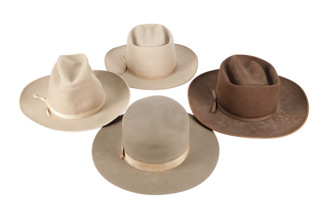 Vintage Stetson Cowboy Hats circa 1880s to 1940s (1 of 18)