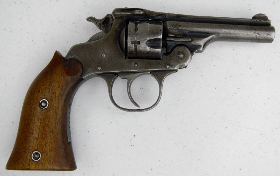 Hopkins & Allen Pety Police .38 Revolver: This gun is a Hopkins & Allen made .38 special revolver that was a Pety Police officers model. This gun was used by the Hopi Indian Police and bought directly from the past Hopi Owner. This gun has a 