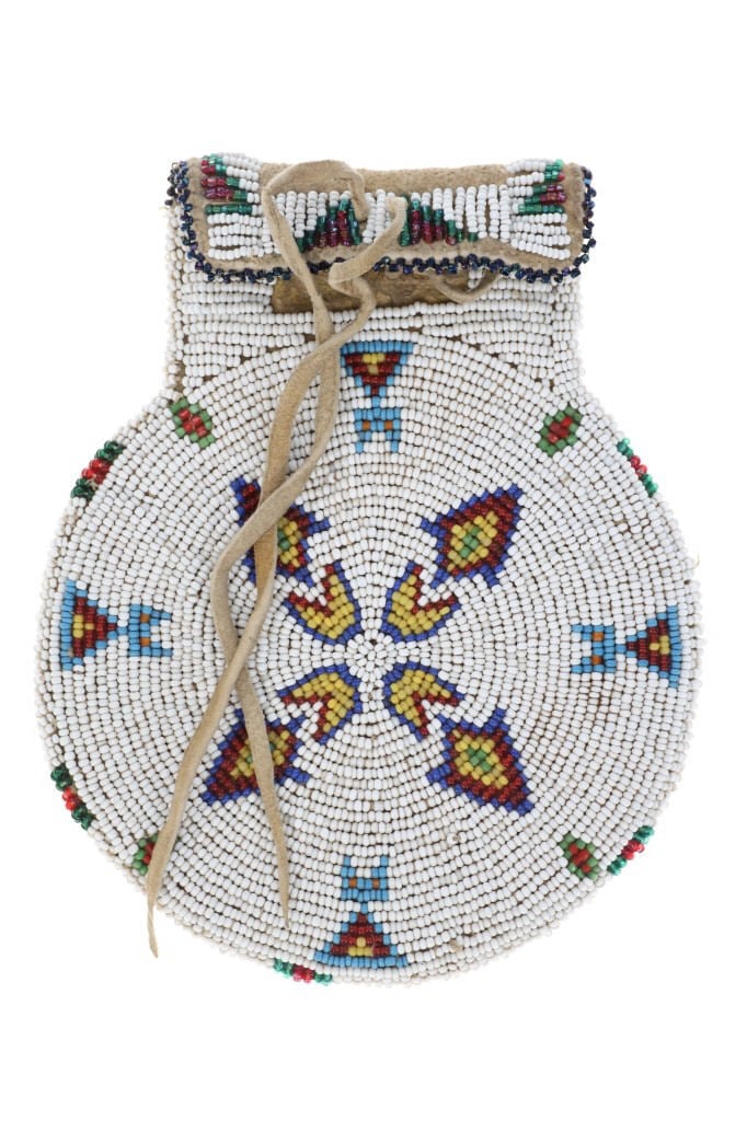 ca. 1890 Ute Beaded Medicine Bag (1 of 6)