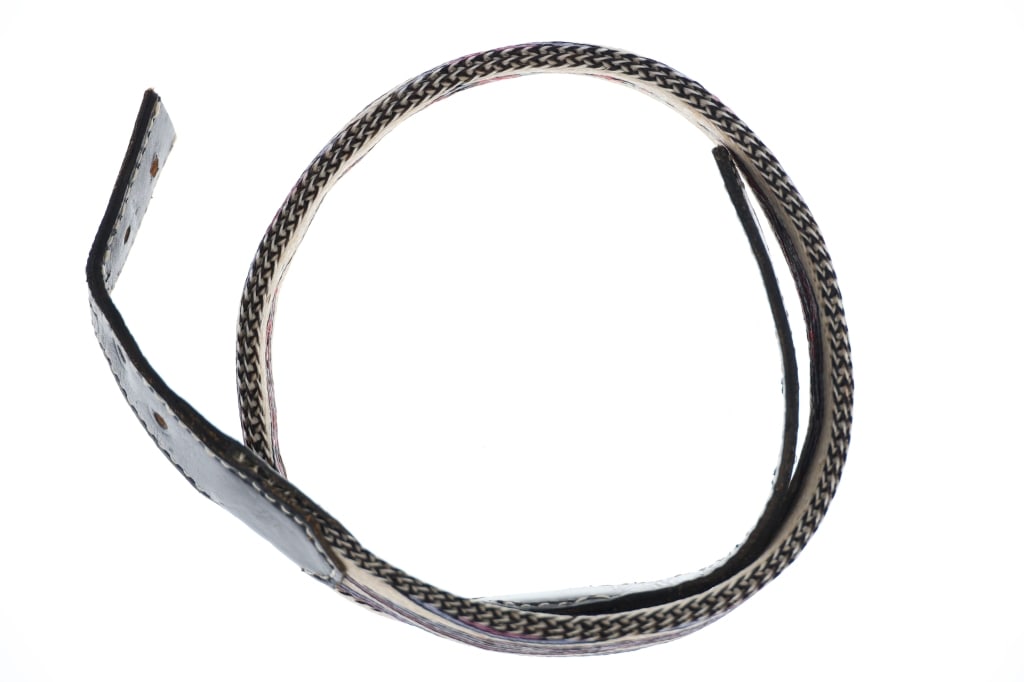 Deer Lodge, MT Prison Made Hitched Horse Hair Belt (1 of 7)