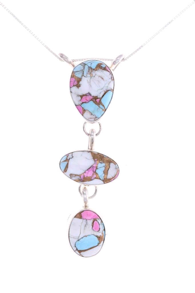 Navajo John Begay Jr. Sterling Turquoise Necklace (1 of 5)