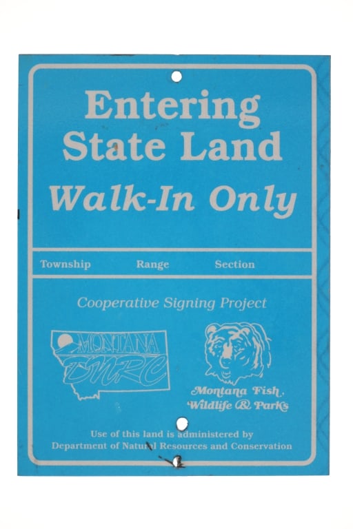 20th Century Montana Fish, Wildlife and Parks Sign (1 of 4)