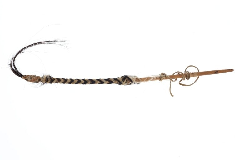 Ca. 1930's Plains Indians Horsehair Leather Quirt (1 of 5)