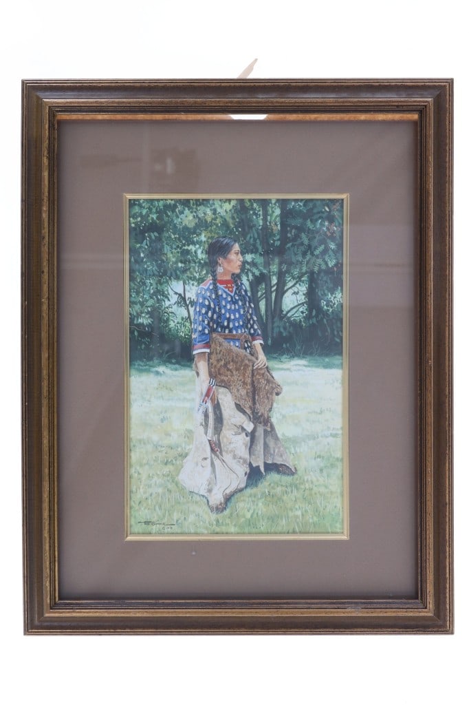 Paul Surber (1942-) Original Gouache Painting 1979 (1 of 7)