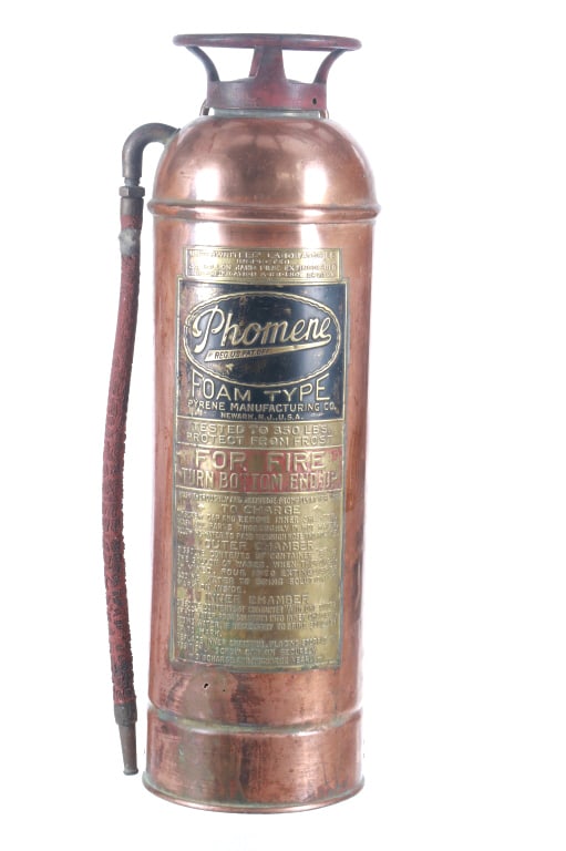 Early Phomene Brass Foam Fire Extinguisher (1 of 11)