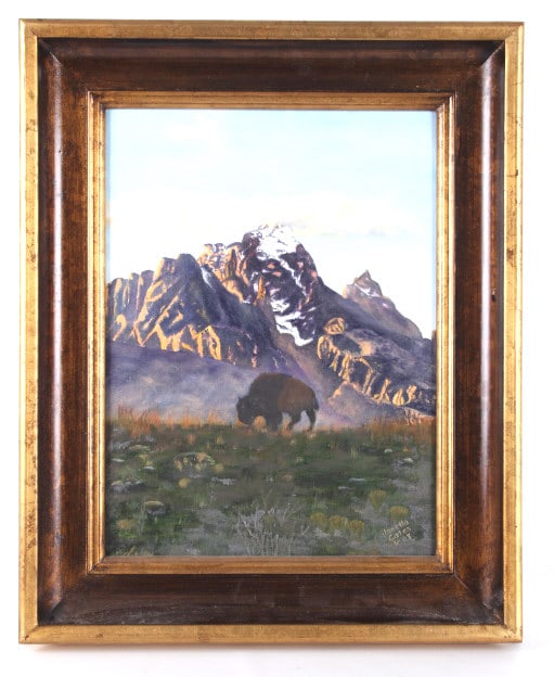 Jonetta Cates (1934-2020) Bison in the Mountains (1 of 14)