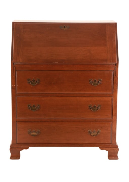 Maddox Cherry Wood Drop Front Secretary Desk (1 of 14)