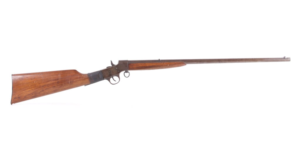 Meriden Firearms Model 10 .22 Rolling Block Rifle: Featured in this lot we have a Meriden Firearms Co. Model 10 rolling block single shot rifle chambered in .22 caliber. The rifle was manufactured by Meriden between 1905-1918. The rifle shows a 21 3/4