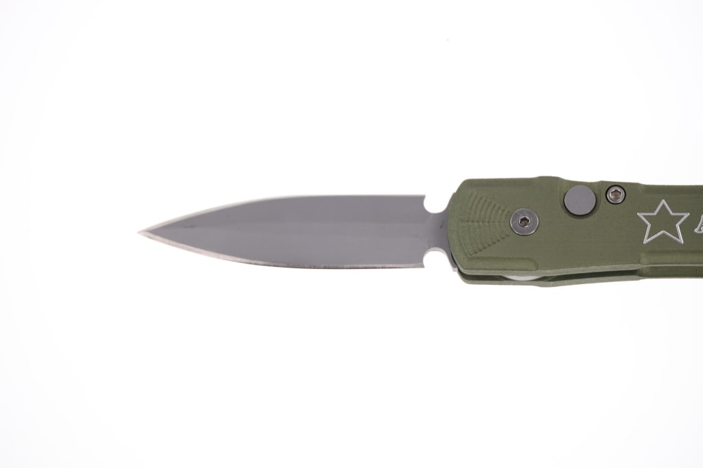 Rob Dalton Double D Spear Point Bead Blasted Knife - 5