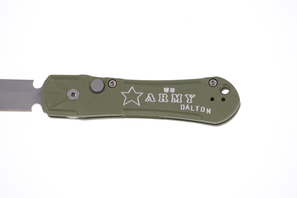 Rob Dalton Double D Spear Point Bead Blasted Knife - 6