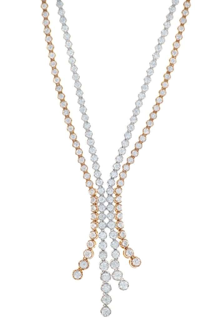Elegant Designer 9.43 cts. Diamond 18K Necklace (1 of 6)