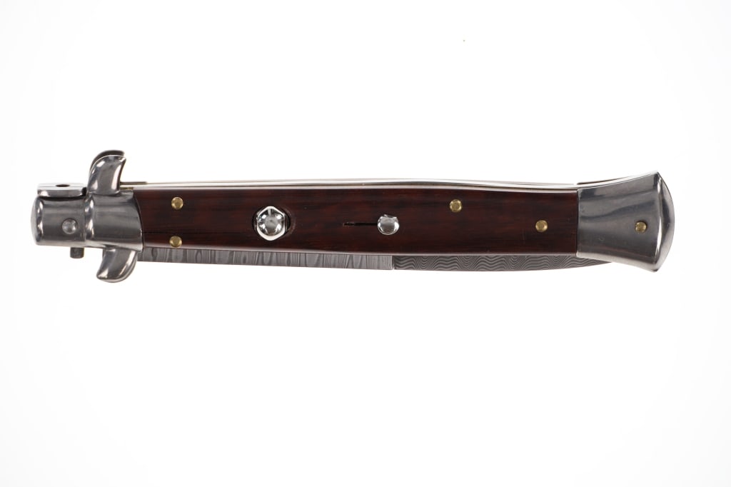 Beltrame Stiletto Switchblade Damascus & Rosewood (1 of 6)