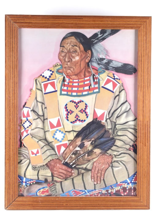 Winold Reiss (1886-1953) Running Crane RARE (1 of 10)