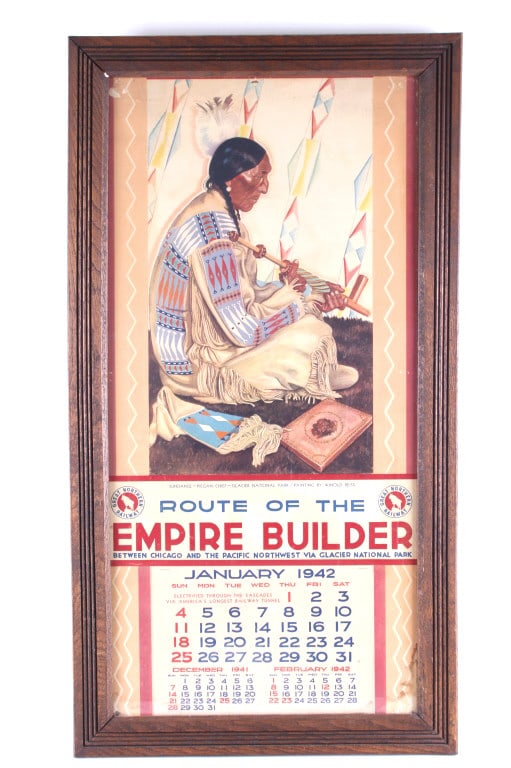 Winold Reiss Empire Builder "Sundance" Calendar (1 of 12)