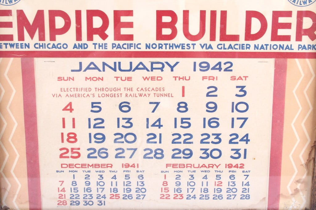 Winold Reiss Empire Builder "Sundance" Calendar - 8