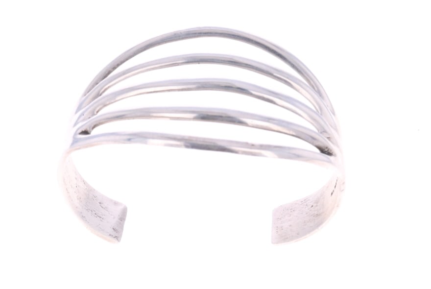 Navajo Francis L. Begay Sterling Silver Bracelet (1 of 7)