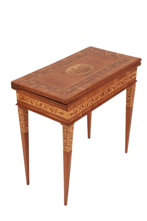 James Egan Killarney, Ireland Inlaid Game Table (1 of 20)