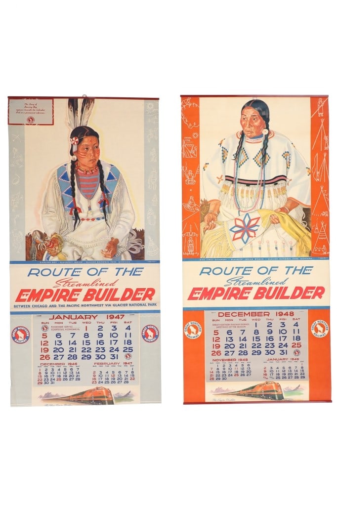 Great Northern Railroad Calendars 1947 & 1948 (1 of 9)