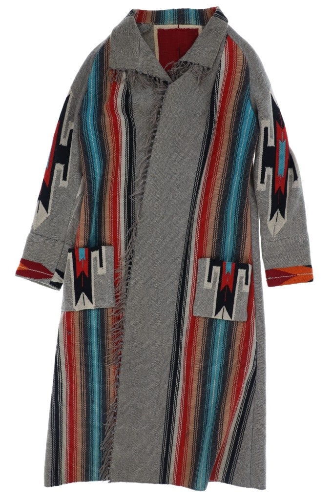 Ca. 1930's Hesperus, CO Chimayo Indian Rug Coat (1 of 16)